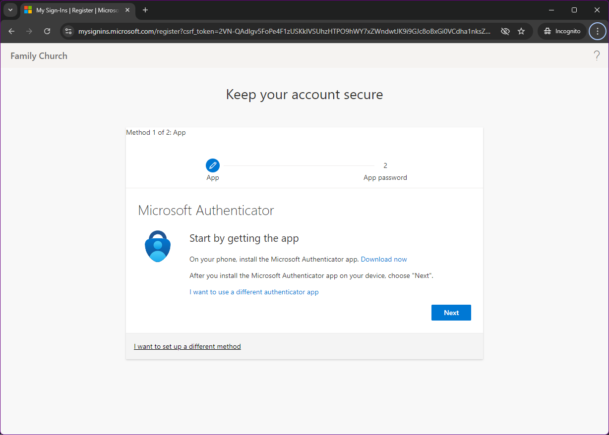 Configuring MFA